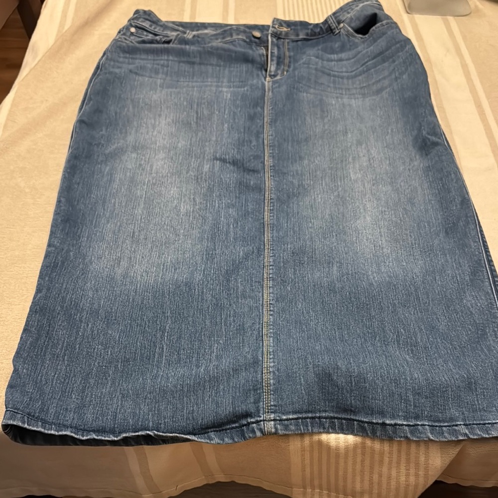 Classic Blue Denim MaxiSkirt